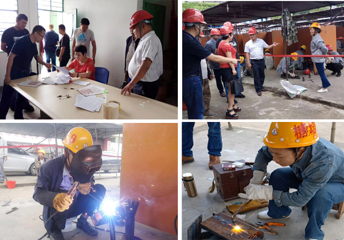 刘丽珠亲临焊工就业技能培训班督查工作